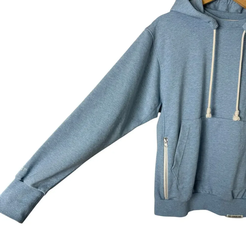 Nike Men Basketball Hoodie in Worn Blue Dri-Fit Pullover Sweatshirt, Size Small - Picture 9 of 13
